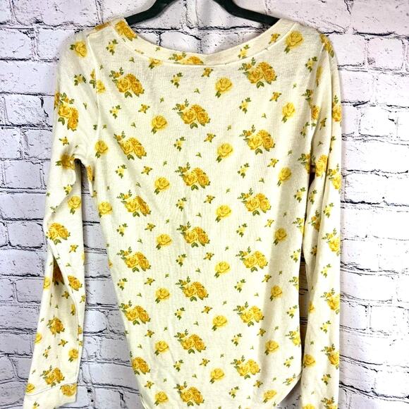 Free People Dylan Thermal Floral Bodysuit - Sunny Weather - XL - Picture 11 of 14